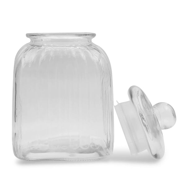 Robust Glass Jar 4000 ml with Lid in Transparent Colour dimensions