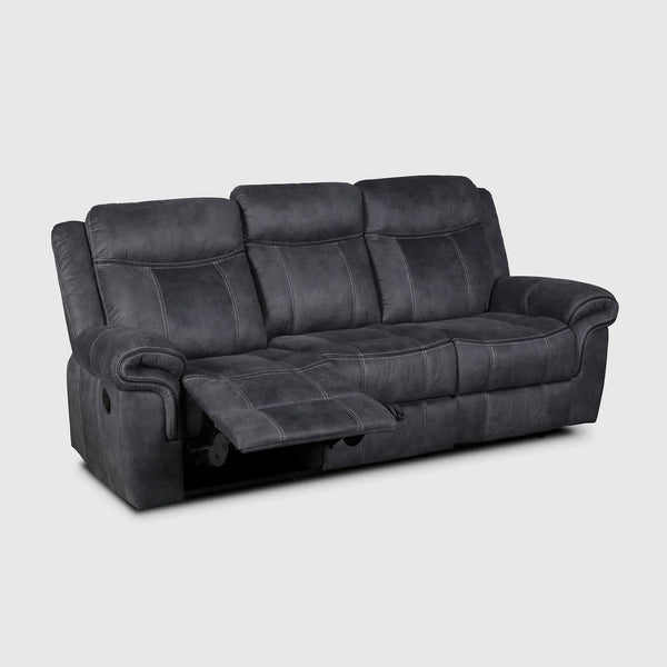 Enfield Fabric 3 Seater Recliner Grey dimensions