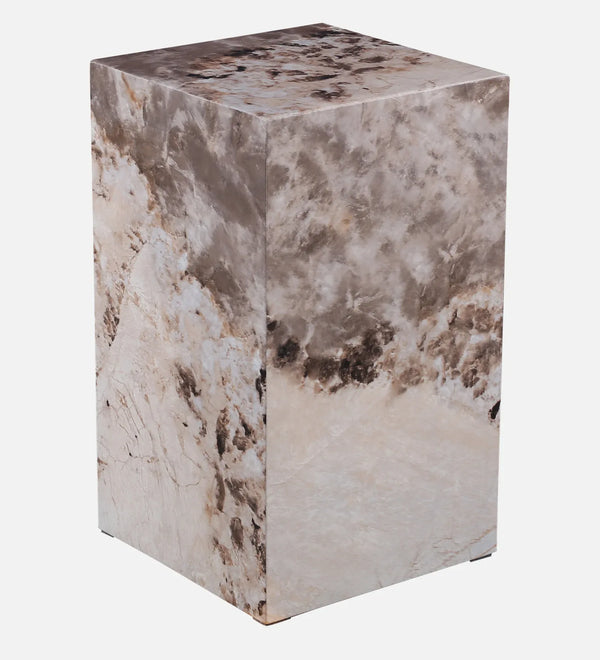 Ionic Marble Top Side Table in Pandora Colour dimensions