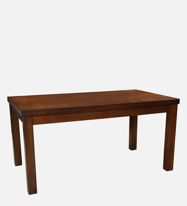 Shore Rubber Wood Six Seater Dining Table in Rio Brown Colour dimensions
