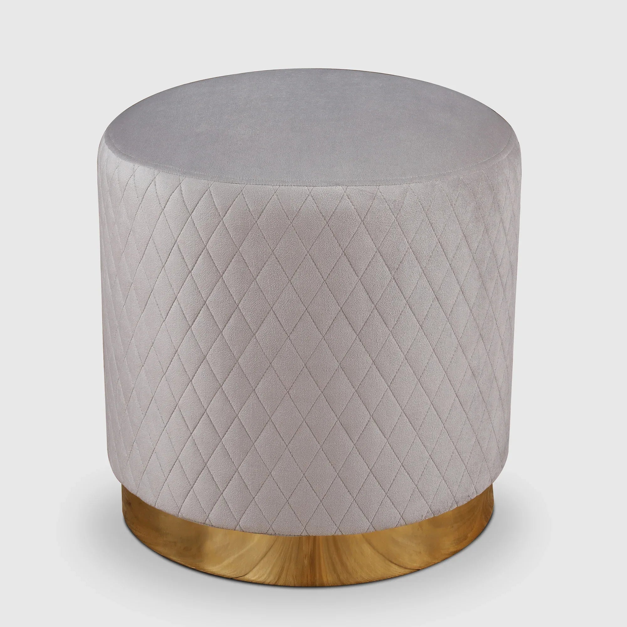 Serena Fabric Ottomans in Grey Colour - HomeTown