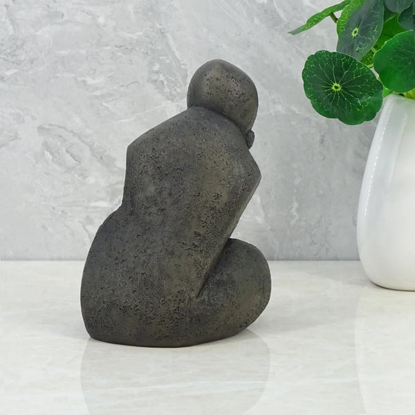 Noire Polyresin Man Headsat 15 Cm in Black Colour dimensions