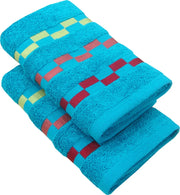 Sonoma Cotton Set Of 2 Hand Towel 40X60 Cm 450 Gsm in Teal Colour - HomeTown