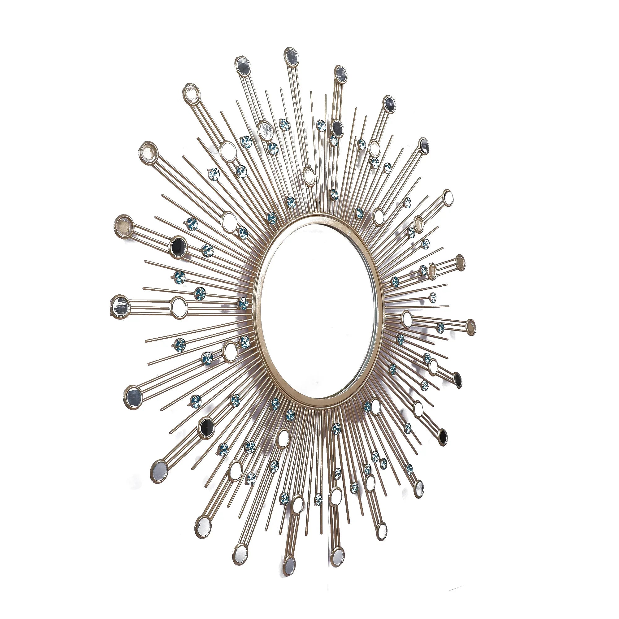 Glamor Iron Mirror in Gold Colour - HomeTown