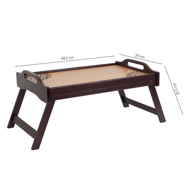 Reversible Dark Wenge Engineered Wood Bed Tray in Multi Colour dimensions