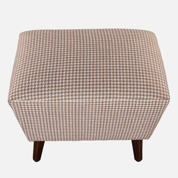 Azalea Fabric Ottomans in Beige Colour dimensions