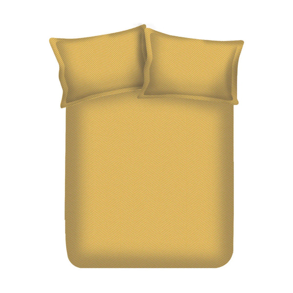 Emilia 100% Cotton Queen Double Bedsheet in Mustard Colour dimensions