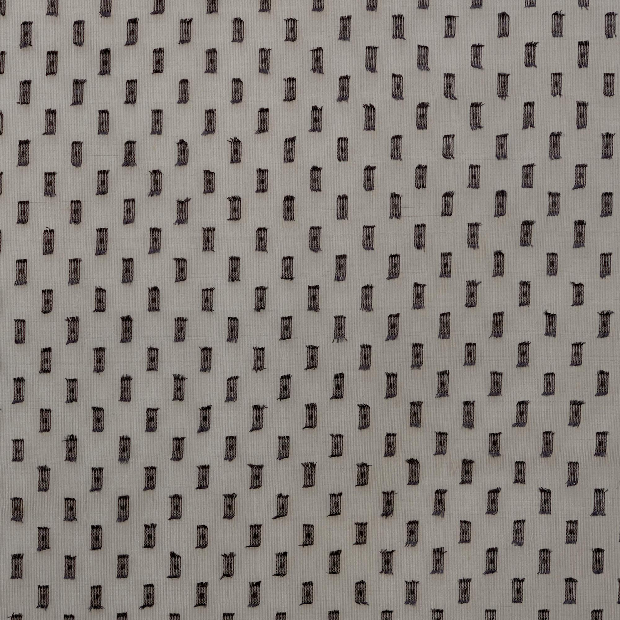 Amour Set Of 2 Dobby Xl Door Sheer Curtains 9 Feet in Charcoal Colour