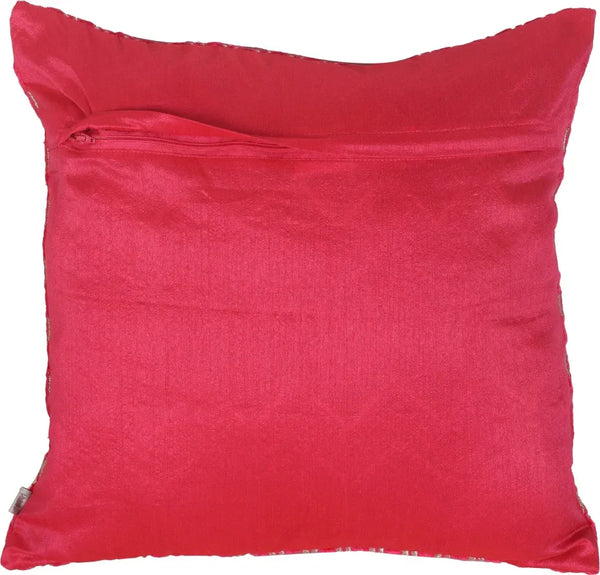 Folklore  Cushion Cover 16X16 CM in Fushia Colour by Living Essence dimensions