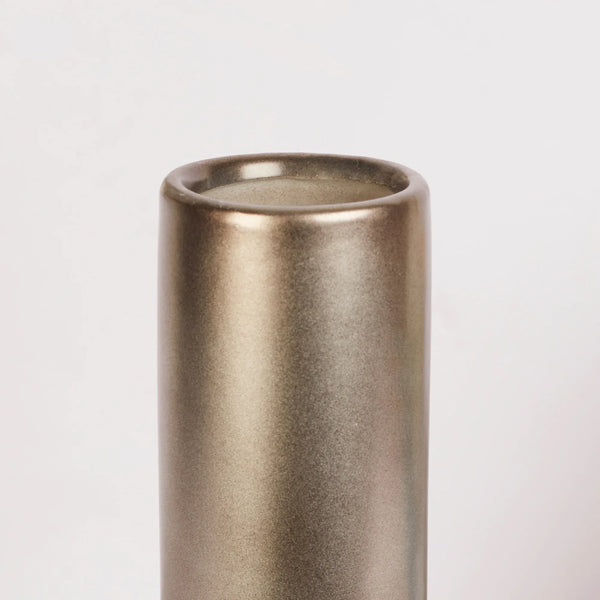 Alura Manhattan Ceramic Vase 28Cm in Silver Colour dimensions