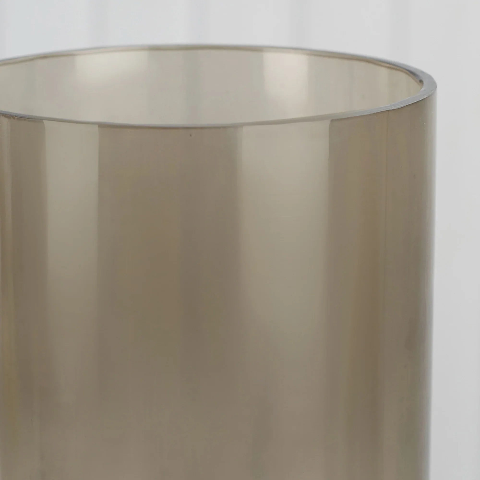 Zeus Iron and Glass Ombre Floor Hurricane 20x76 Cm in Antique Gold & Black Colour - HomeTown