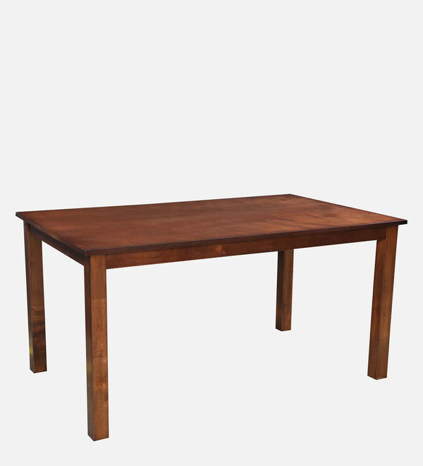 Aravali Rubberwood Six Seater Dining Table in Antique Cherry Colour dimensions