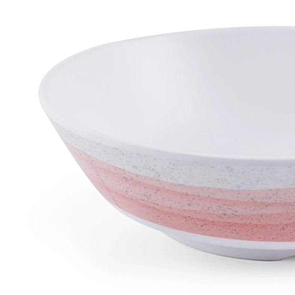 Emilia Melamine Speckles Serving Bowl in Pink Colour dimensions