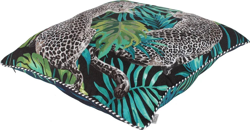 Tropical Safari Digital Cushion Cover 16X16 CM in Green Colour by Living Essence - HomeTown