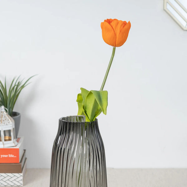 Elora  Yellow Tulip Faux Flower 52 Cm in Yellow Colour dimensions