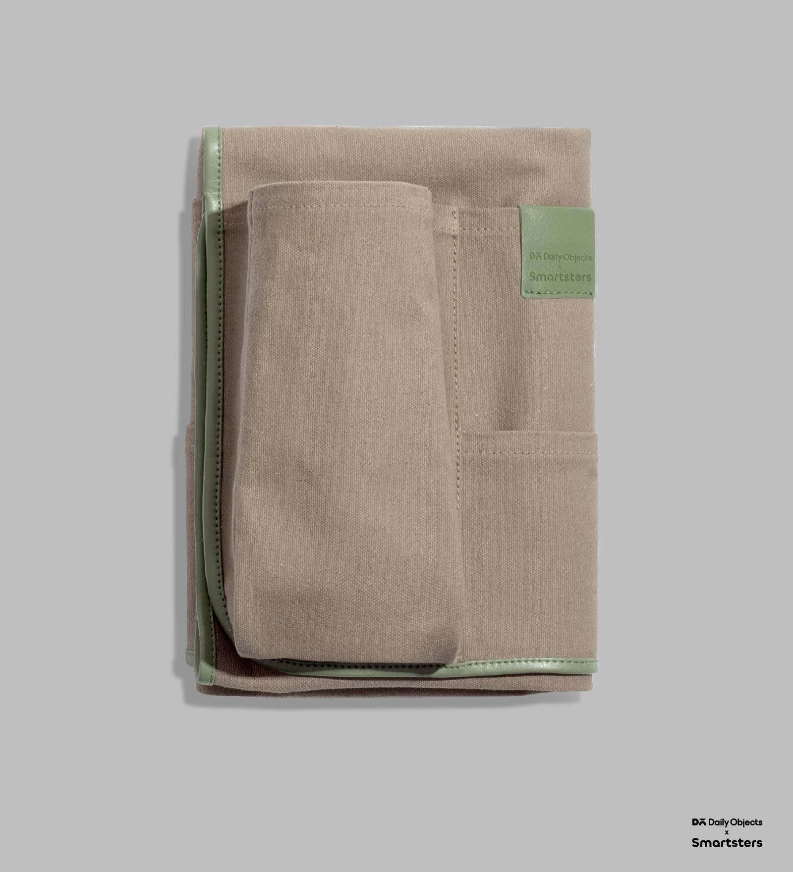 Beige Kangaroo Canvas Bed Pocket