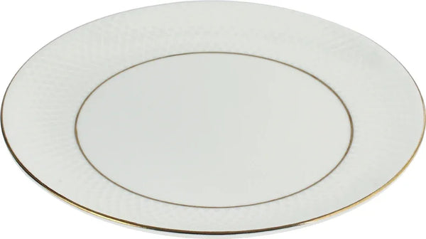 Royal Mezze Bone China Dinner Plate 25 Cm in White Colour dimensions