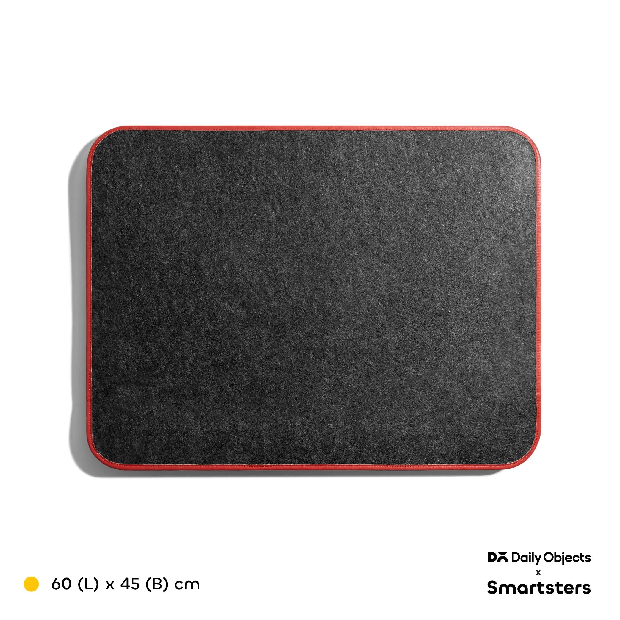 Ellie MDF + Leatherite Table Mat in Navy & Red Colour - HomeTown
