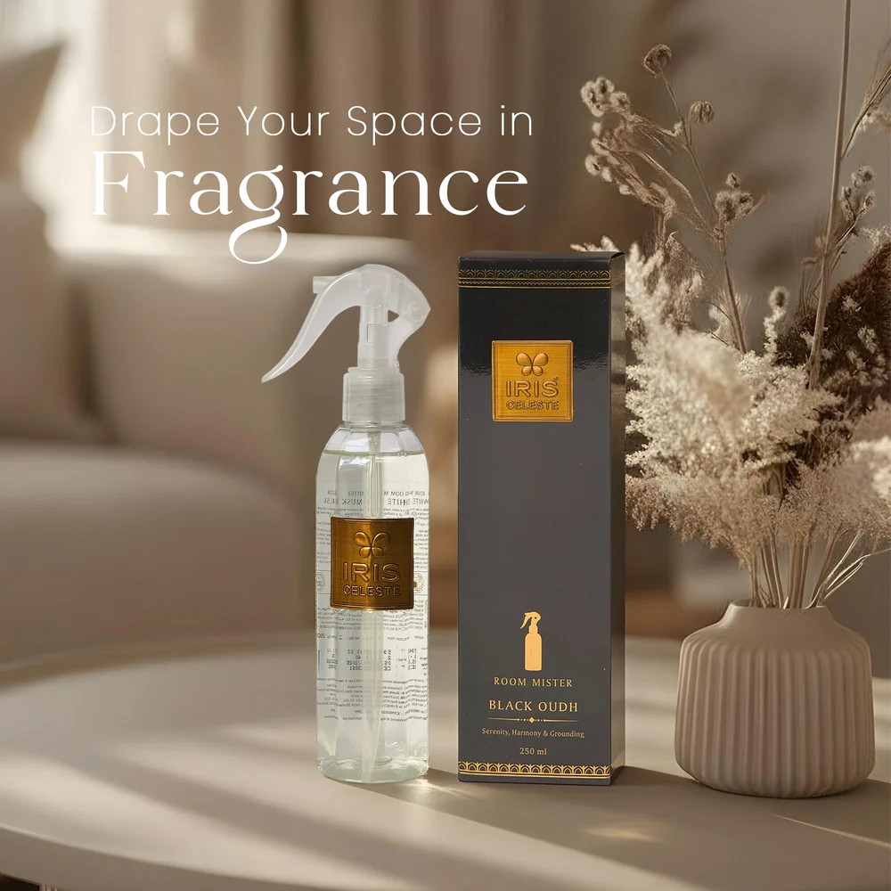 Iris Celeste Room Mist in Blue Ocean Colour - Refreshing Home Room Mist
