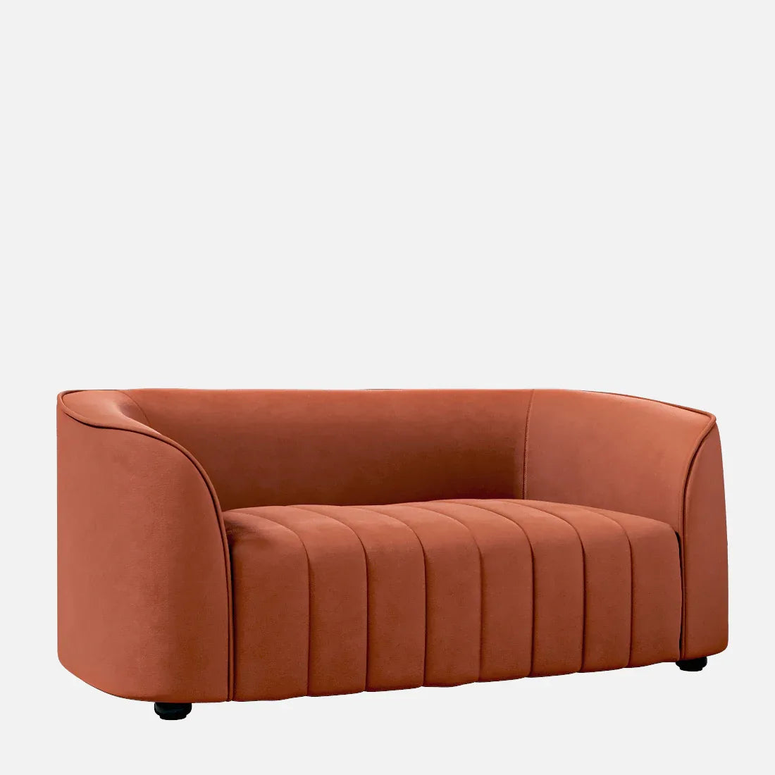 Elise Velvet Fabric Two Seater Sofa - HomeTown