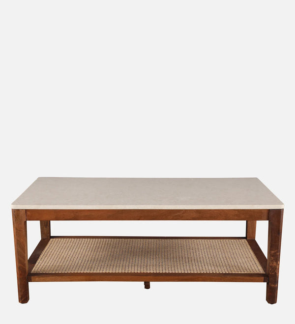 Siam Acacia Wood Center Table in Beige Colour dimensions
