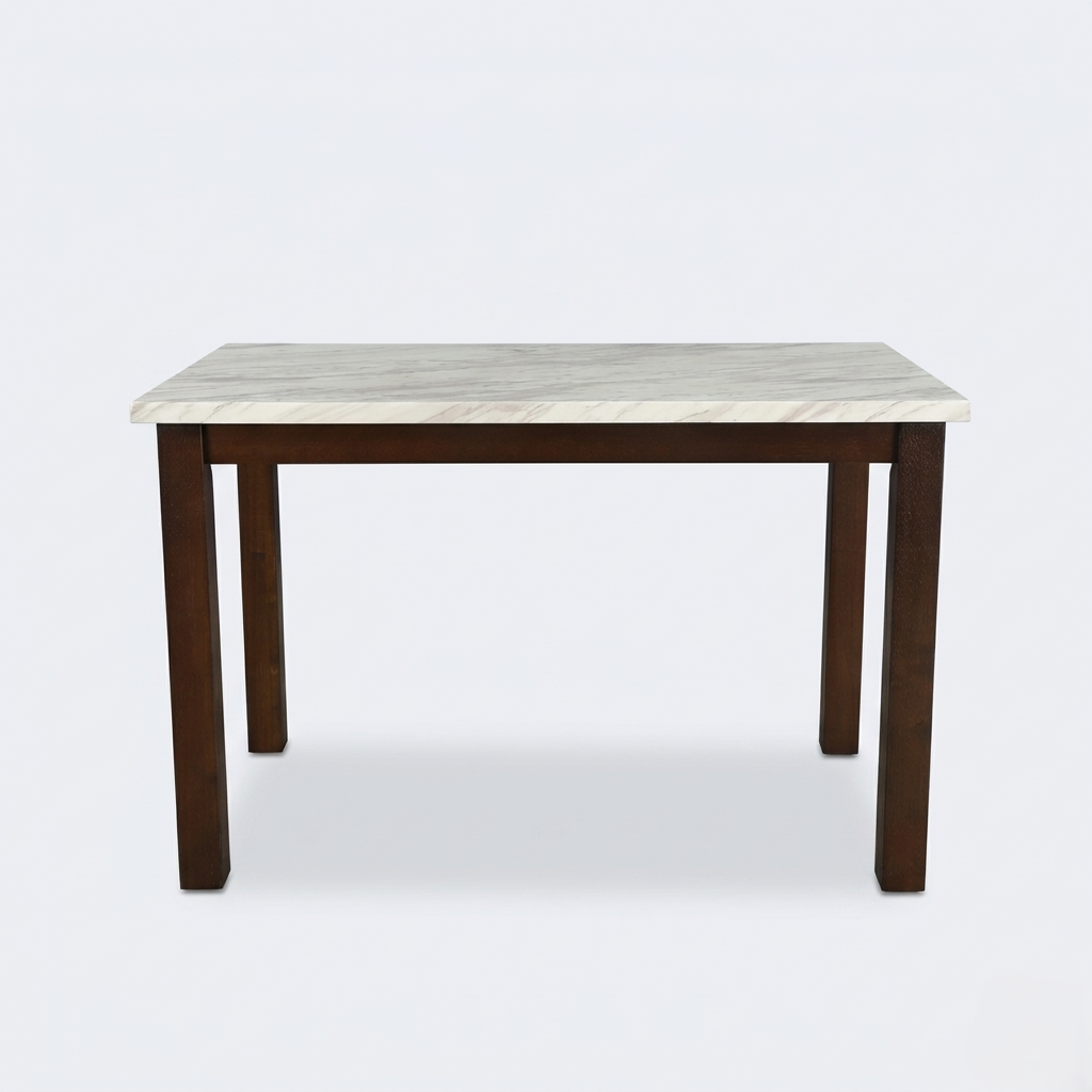 GLACIA 4 STR MARBLE FINISH DINNING TABLE