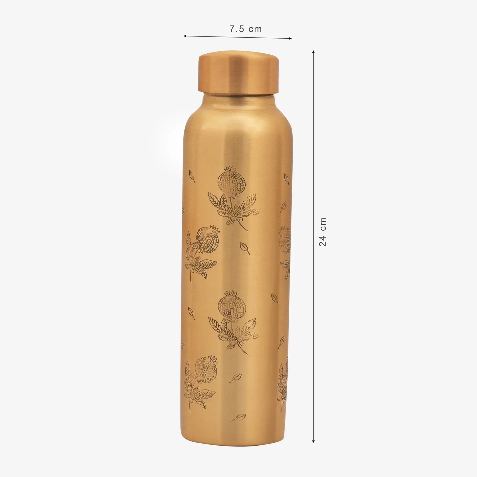 Anar Matte Copper Bottle 1000ml in Copper Colour - HomeTown