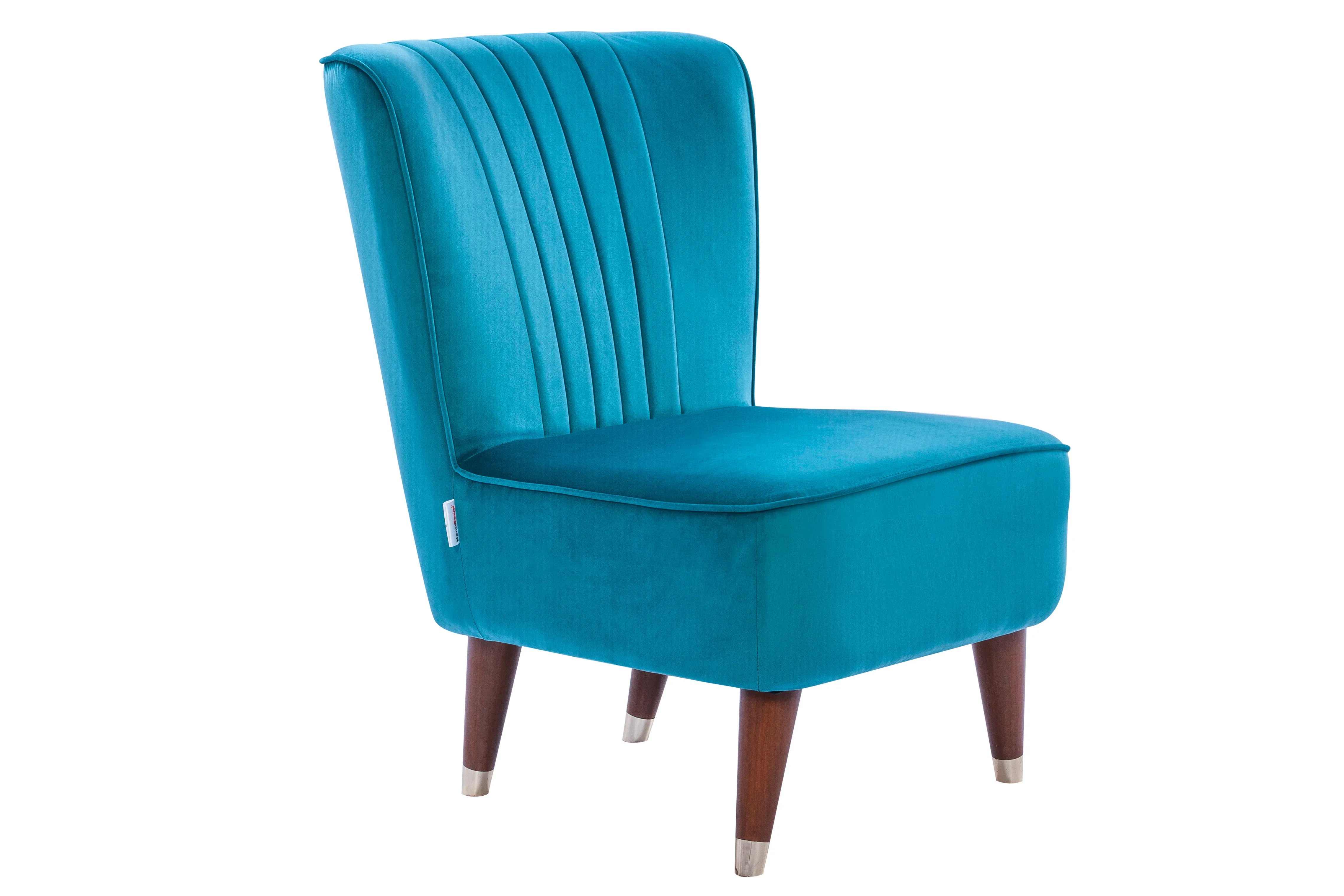 Jane Velvet Accent Chair in Sea Green Colour