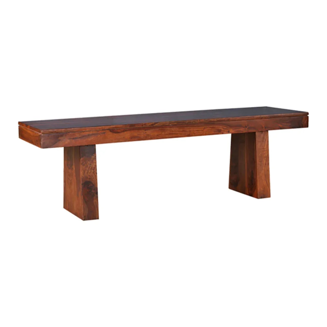 Austin Sheesham Wood(Rosewood) Dining Bench for 6 Seater in Honey Colour - HomeTown