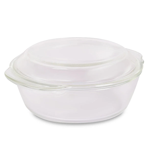 Fiesta Borosilicate Glass Casserole Set of 4 in Clear Colour dimensions