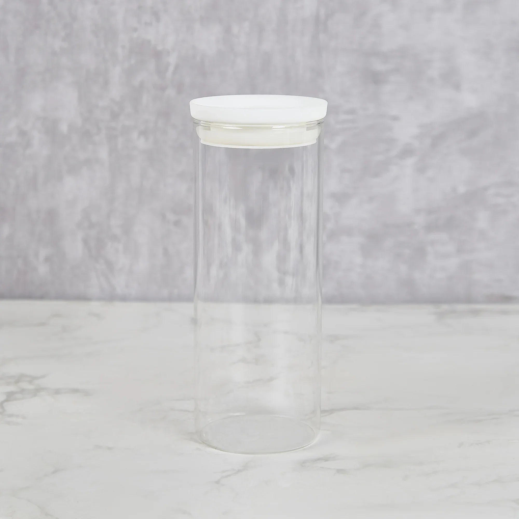 Fiesta Borosilicate Glass Pantry Storage Jar Set of 5 in Clear Colour - HomeTown