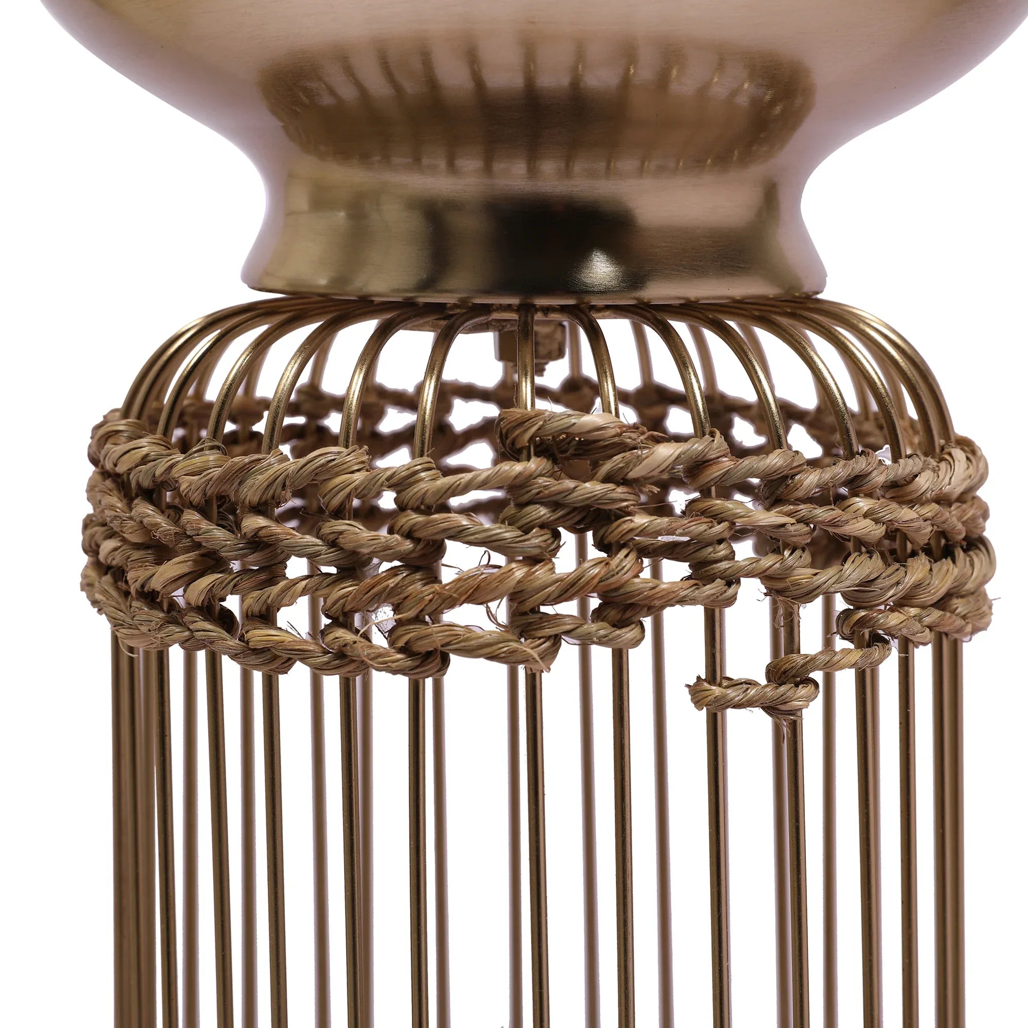 Cosmos Metal Planter 66 cm in Gold Colour - HomeTown