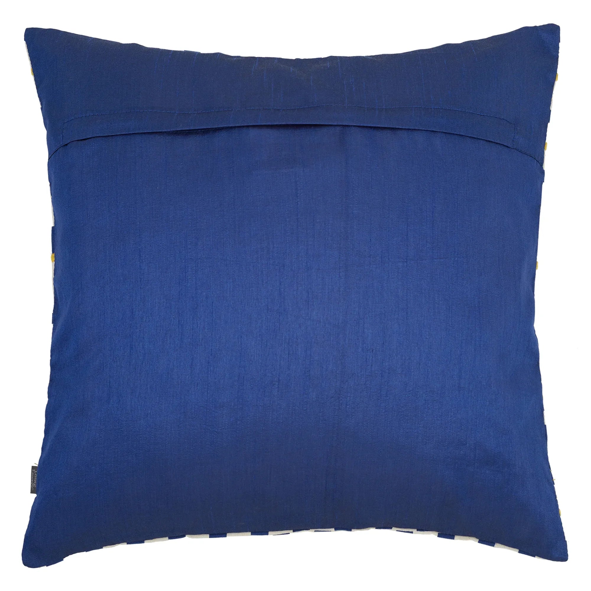 Milan Cotton Printed Cushion Cover 40x40 Cm in Blue Colour - HomeTown