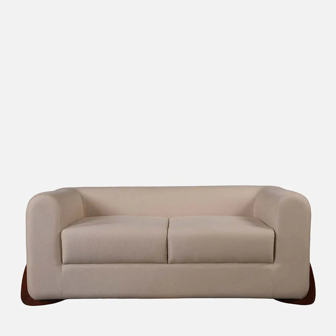 Bodhi Fabric Two Seater Sofa in Beige Colour - HomeTown