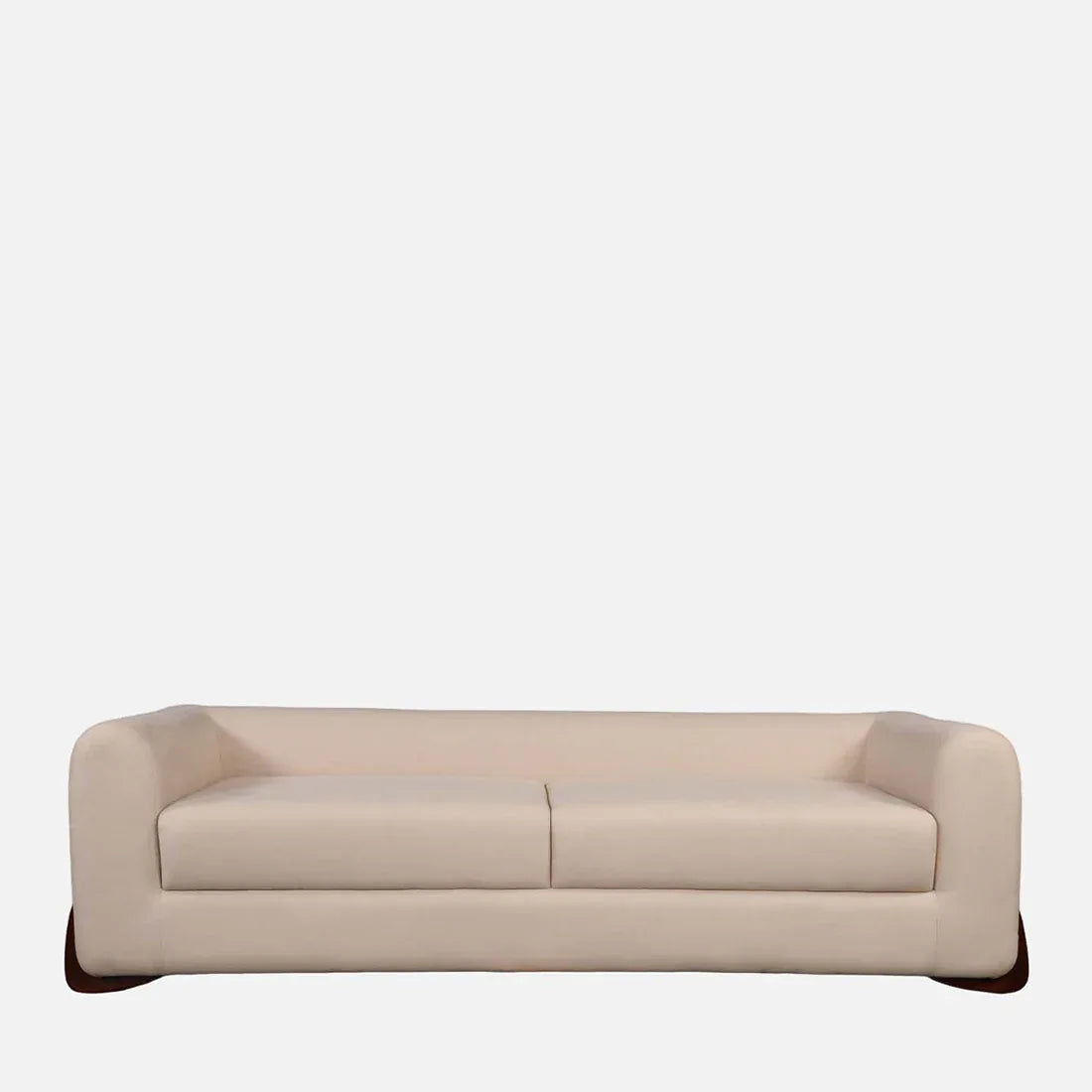 Bodhi Fabric Three Seater Sofa in Beige Colour - HomeTown