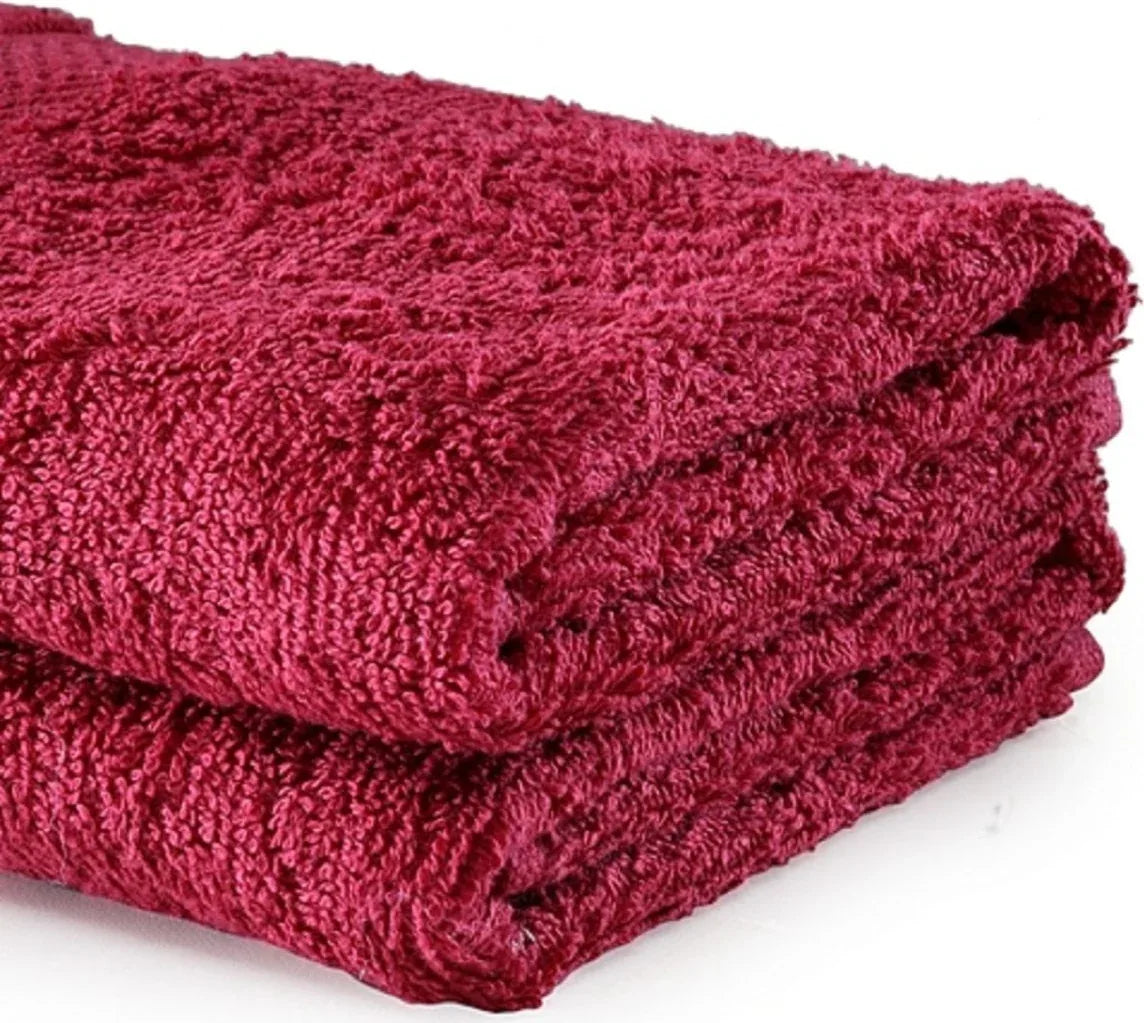 Paradiso Cotton Set Of 2 Hand Towel 40X60 Cm 500 Gsm in Burgundy Colour - HomeTown