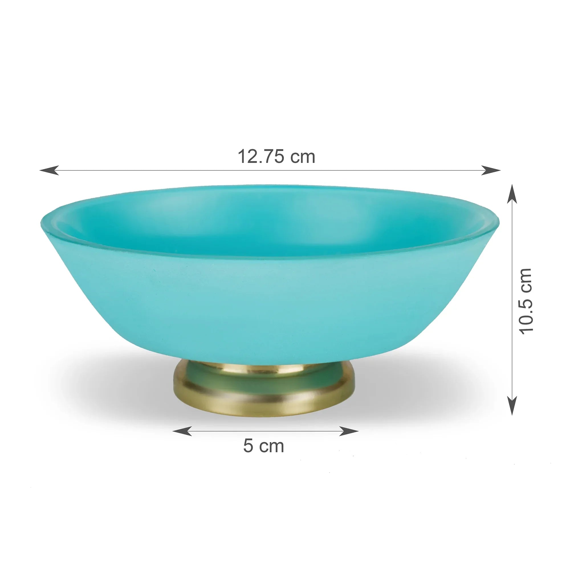 Emilia Glass Frosted Colored Soap Dish in Turq Colour - HomeTown
