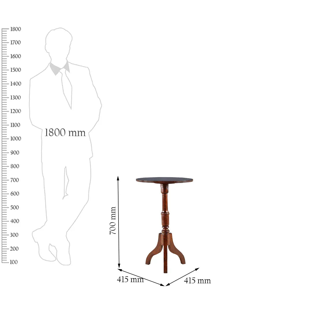 Walter Mango Wood Table in Walnut Colour - HomeTown