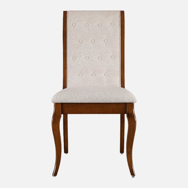Florentine Solidwood Dining Chair Set of 2 in Dark Walnut Colour dimensions