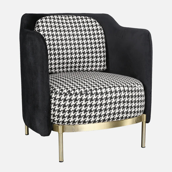 Gala Fabric Accent Chair in Grey Colour dimensions