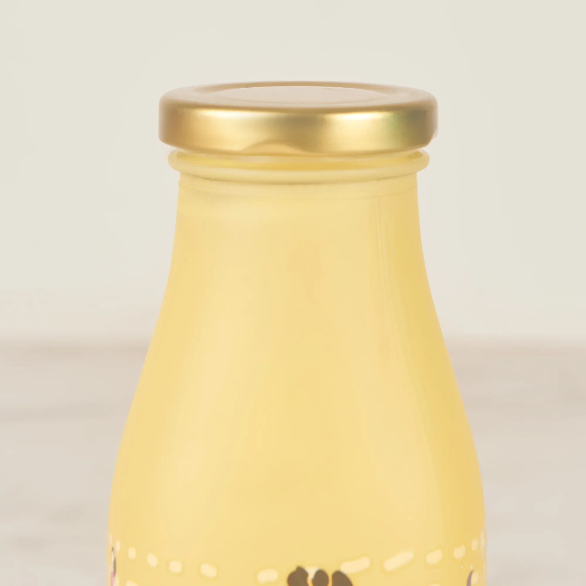 Good Life Glass Frosted Juice Bottle 550 Ml in Yellow Colour - HomeTown