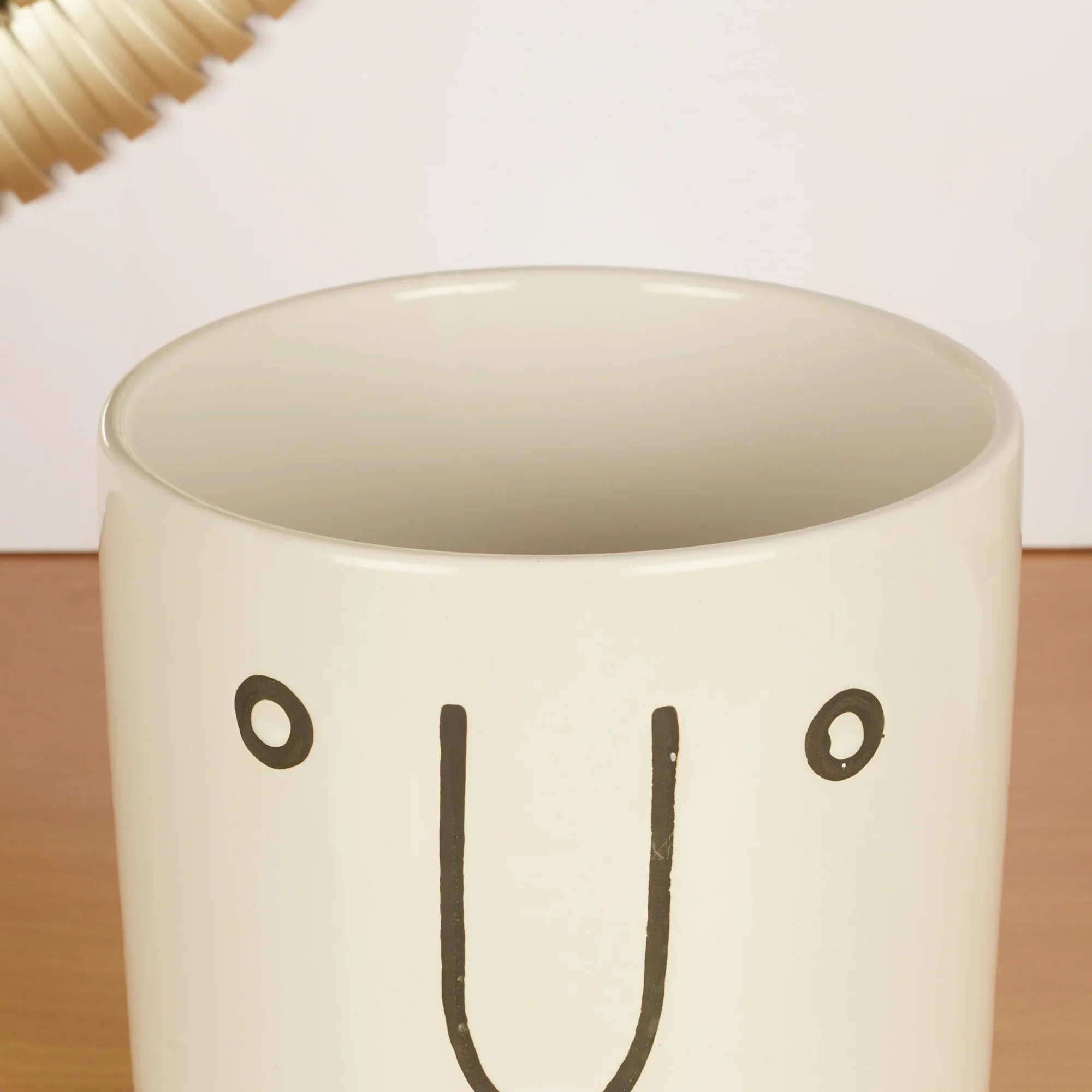 Alura Milan Face4 Ceramic Planter 14Cm in White Colour - HomeTown