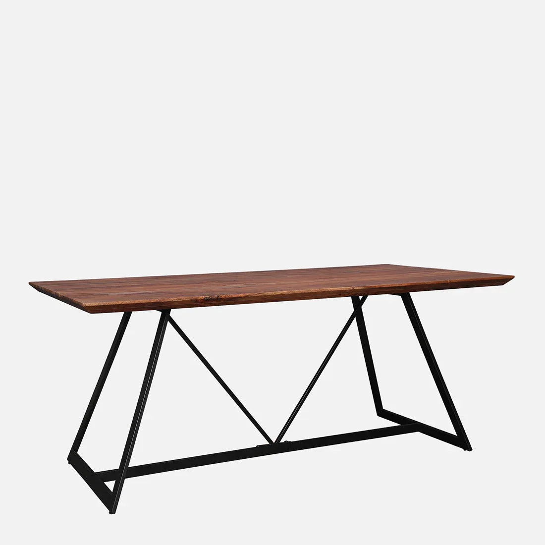 Axel Six Seater Dining Table in Natural Sheesham Colour - HomeTown