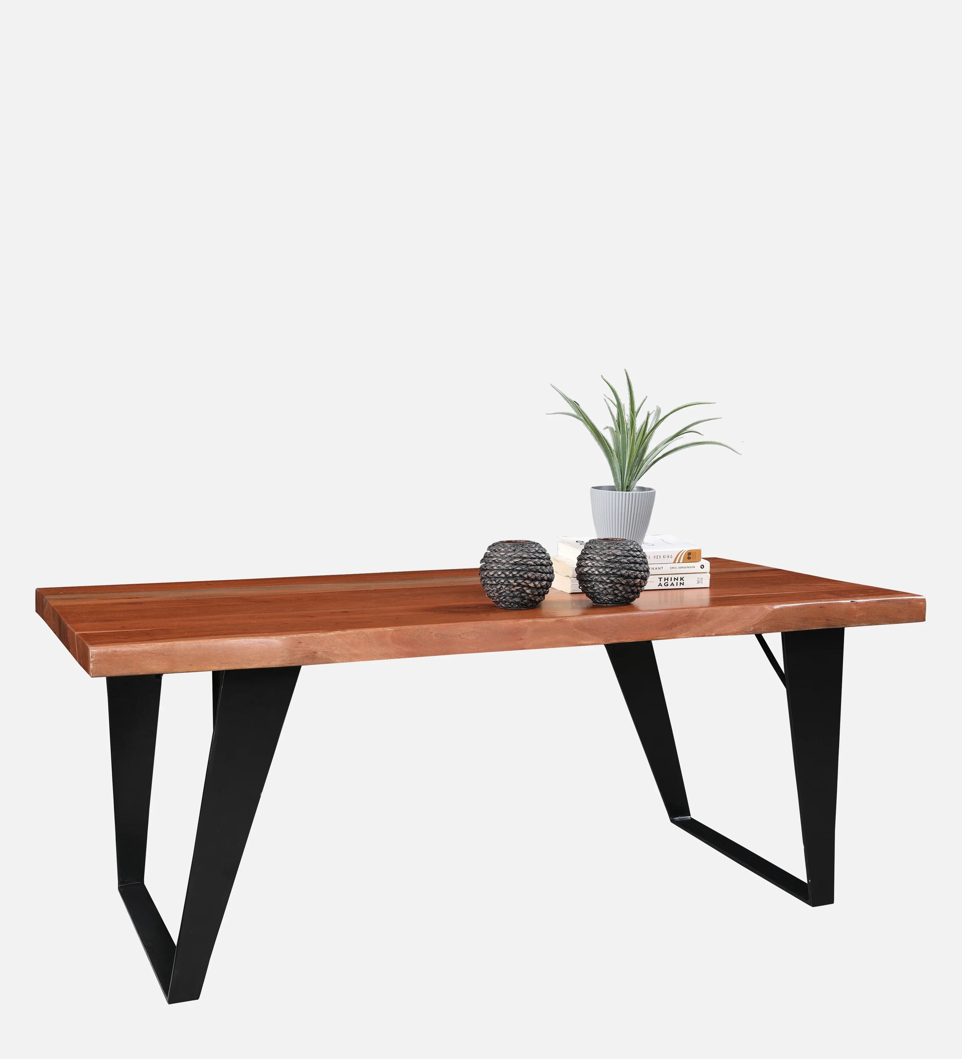 Arduous Acacia Wood Center Table in Brown Colour - HomeTown
