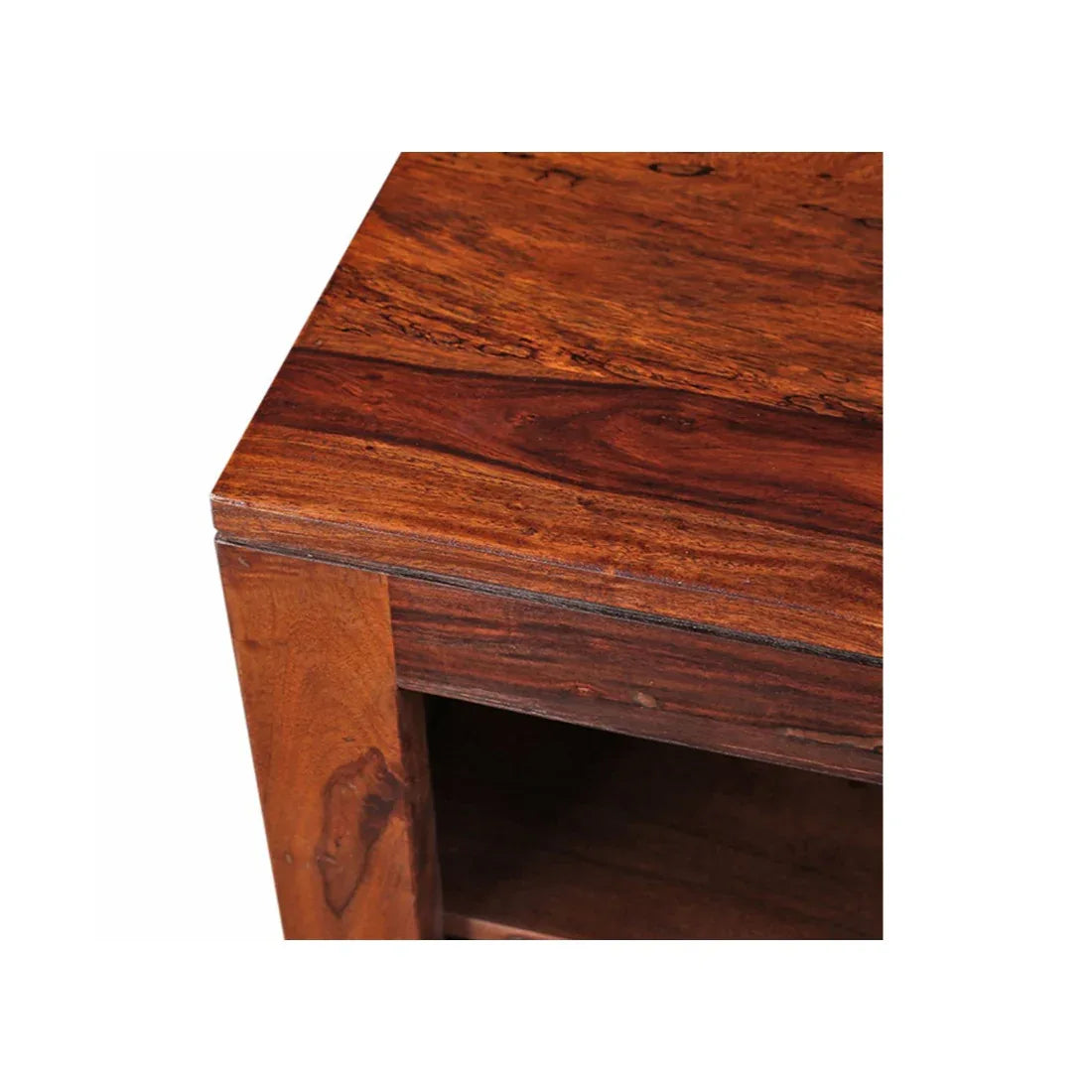 Woodrow Sheesham Wood(Rosewood) TV Unit in HONEY Colour - HomeTown