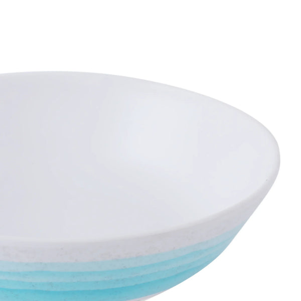 Emilia Melamine Speckles Serving Bowl in Dusky Blue Colour dimensions