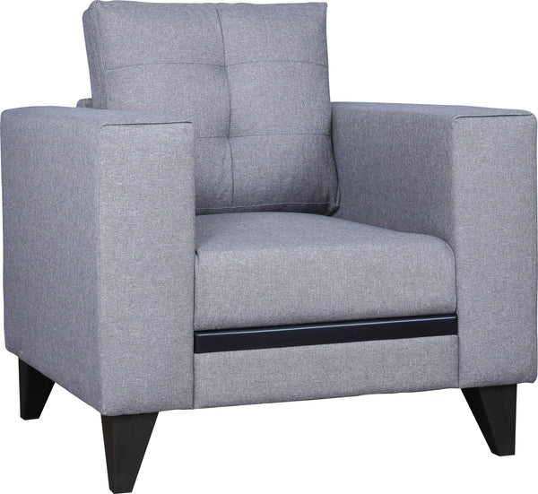 Garcia Fabric Single Seater Sofa in Grey Colour dimensions