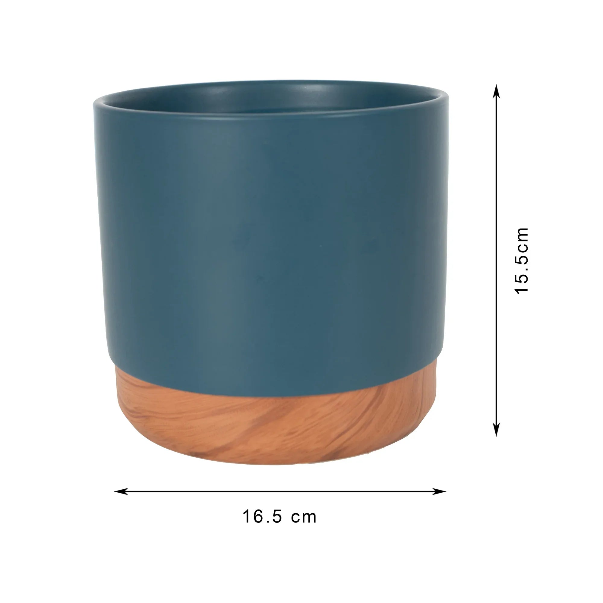 Alura Milan Ceramic Planter 16Cm in Blue Colour - HomeTown
