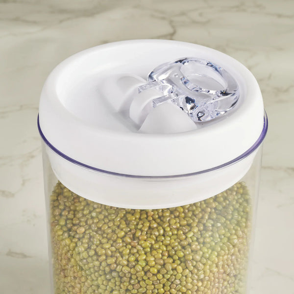 Robusto BPA Free Easy Lock Round Container 1700ml in Transparent & White Colour dimensions