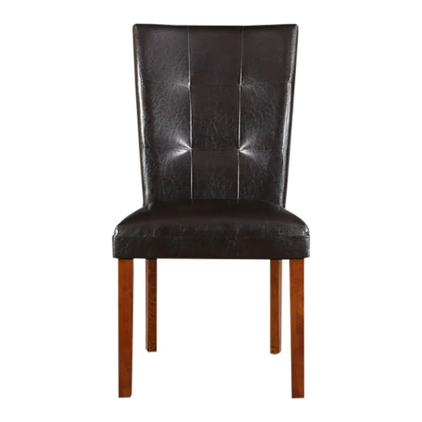 Eden Solidwood Dining Chair Set of 2 in Brown Colour dimensions